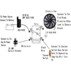 16in Electric Radiator Fan 3000 CFM with Thermostat Relay Kit