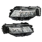 Left+Right LED Headlamp Headlight For 2021-2023 Nissan Rogue SL/SV Black