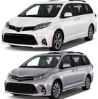 Fog Light Kit For 2018-2019 Toyota Sienna Switch Bulbs Bezel Wire Gray
