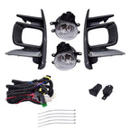 Fog Light Kit For 2018-2019 Toyota Sienna Switch Bulbs Bezel Wire Gray