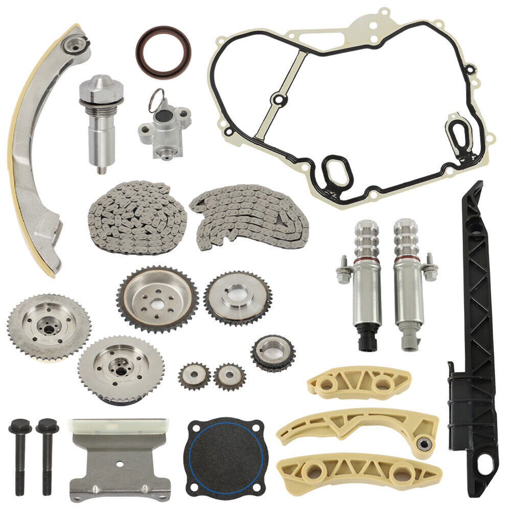 Timing Chain Kit Actuator Gear Cover Gasket For GM Ecotec 2.2L 2.4L