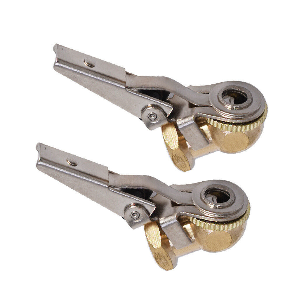 2* Brass Lock On Tire Inflator Locking Air Chuck Air Hose Attachment NPT