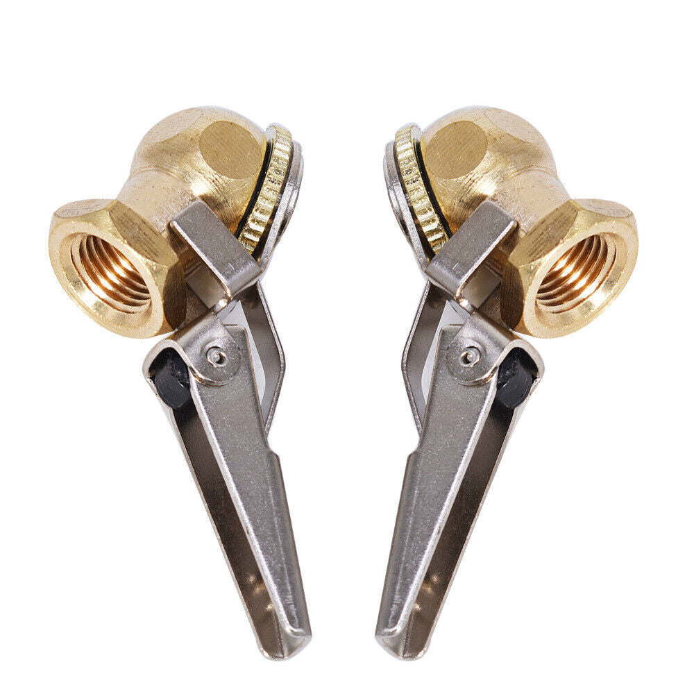2* Brass Lock On Tire Inflator Locking Air Chuck Air Hose Attachment NPT