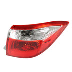 Right Side Tail Light Lamp Outer For 2014-2016 Toyota Corolla Red Clear