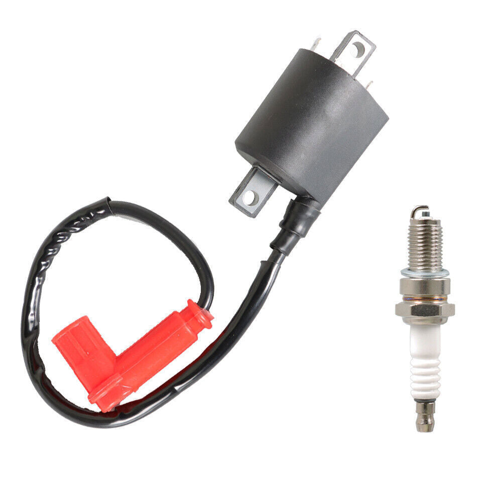 For Yamaha Gas Golf Cart G2 1985-1991 , G5 1990-1995 Ignition Coil & Spark Plug