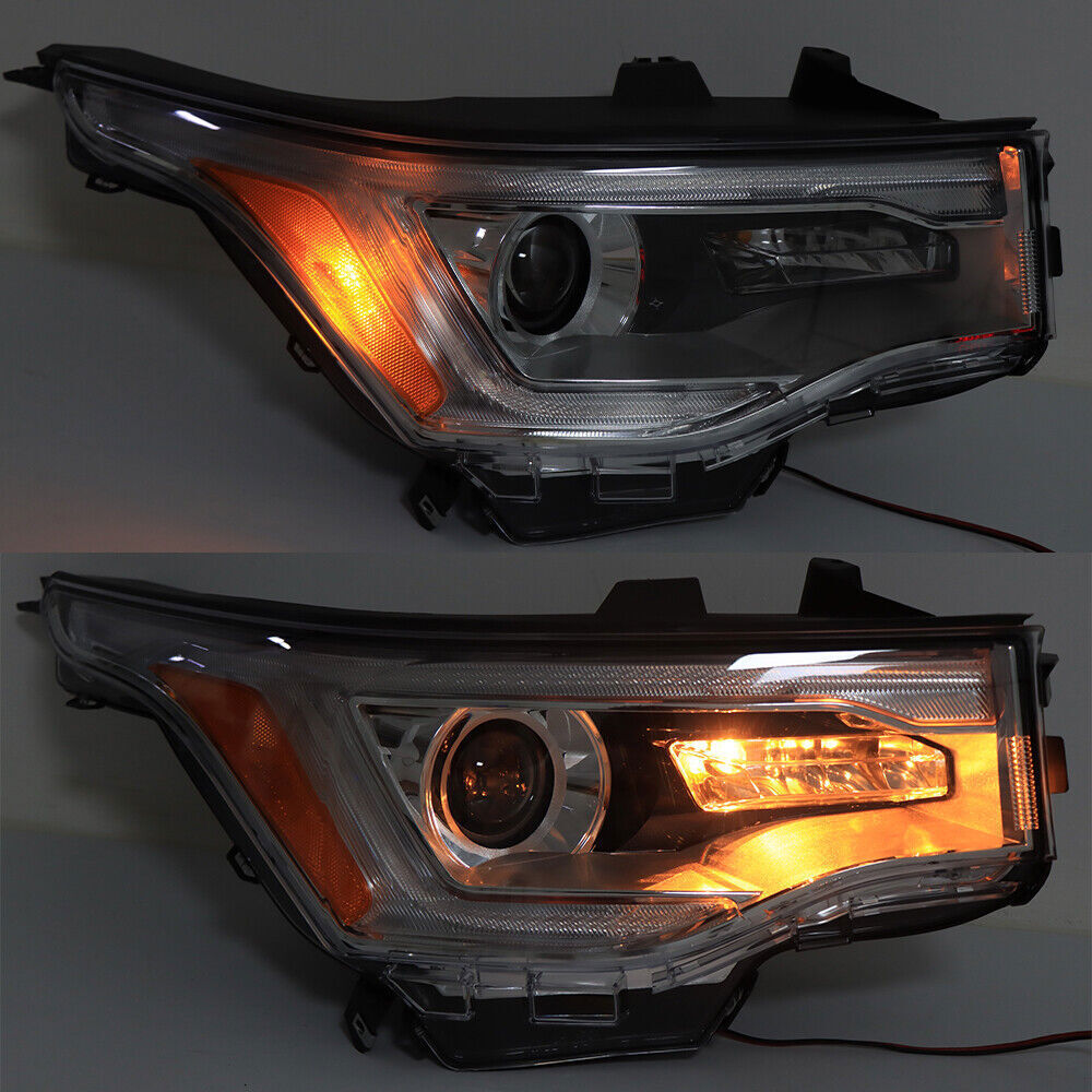 Right Headlight For 2017-19 GMC Acadia SL Halogen w/o DRL Chrome Housing