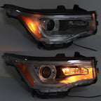 Right Headlight For 2017-19 GMC Acadia SL Halogen w/o DRL Chrome Housing