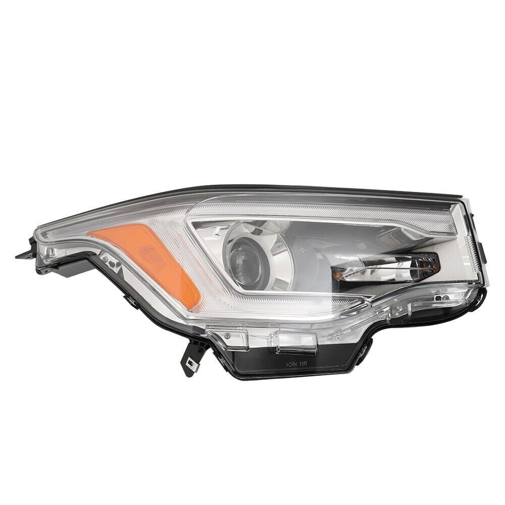 Right Headlight For 2017-19 GMC Acadia SL Halogen w/o DRL Chrome Housing