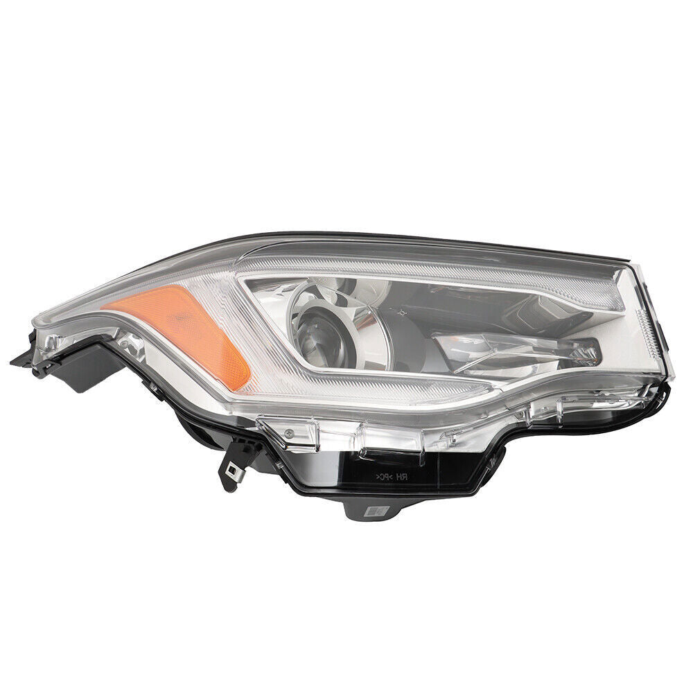 Right Headlight For 2017-19 GMC Acadia SL Halogen w/o DRL Chrome Housing
