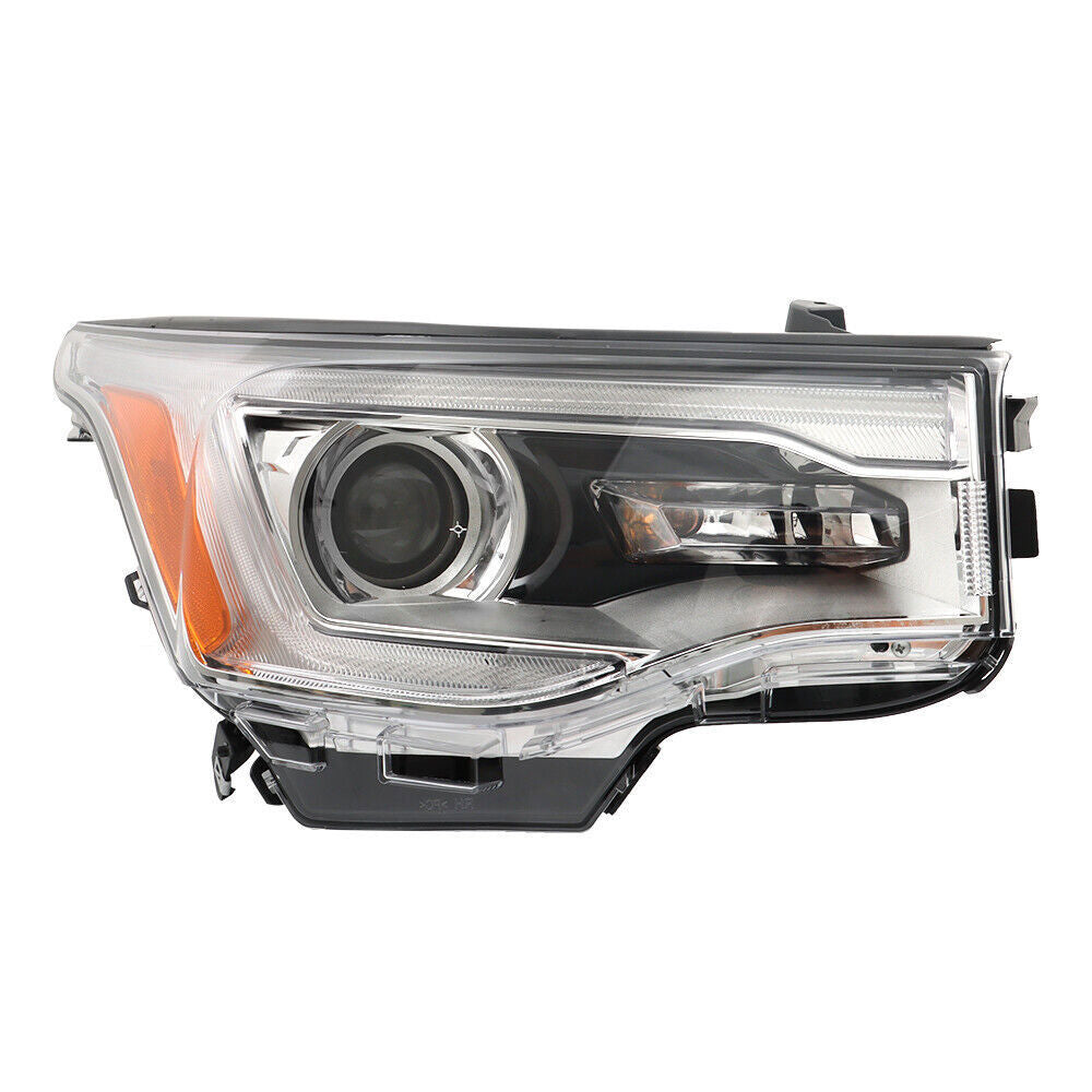 Right Headlight For 2017-19 GMC Acadia SL Halogen w/o DRL Chrome Housing