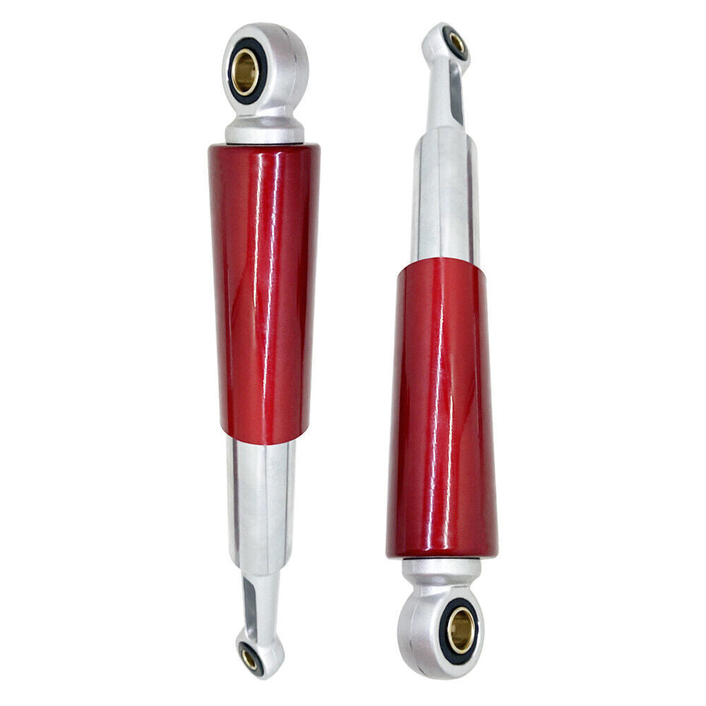 2× Red&Chrome 13.5" Rear Shocks For Honda CL/CT70 XL75 CL/CT/CM/S90 CM91 CT110