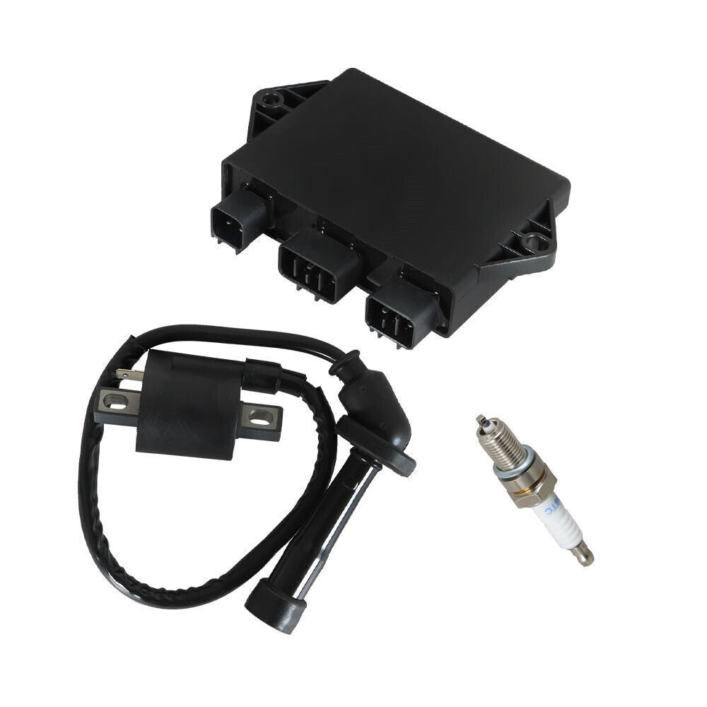For Yamaha Grizzly 660 YFM660FH 4x4 Ignition Coil Spark Plug CDI Box 2002 ATV