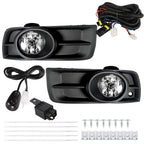 Driving Bumper Fog Lights Lamps For 2010-2014 Chevy Cruze Pair Chrome