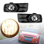 Driving Bumper Fog Lights Lamps For 2010-2014 Chevy Cruze Pair Chrome