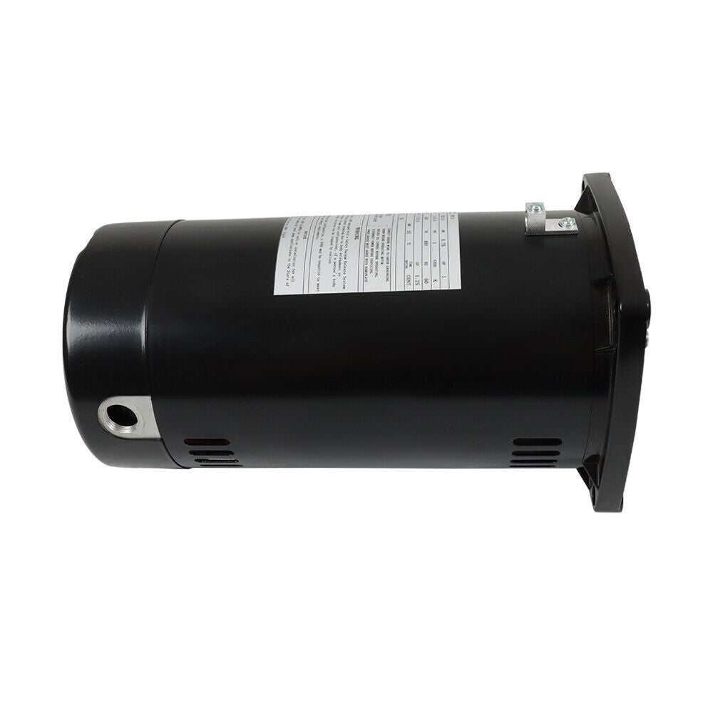 USQ1102 Pool Motor 1HP 3450RPM 48Y Frame Square Flange Pool Pump Motor 115/230V