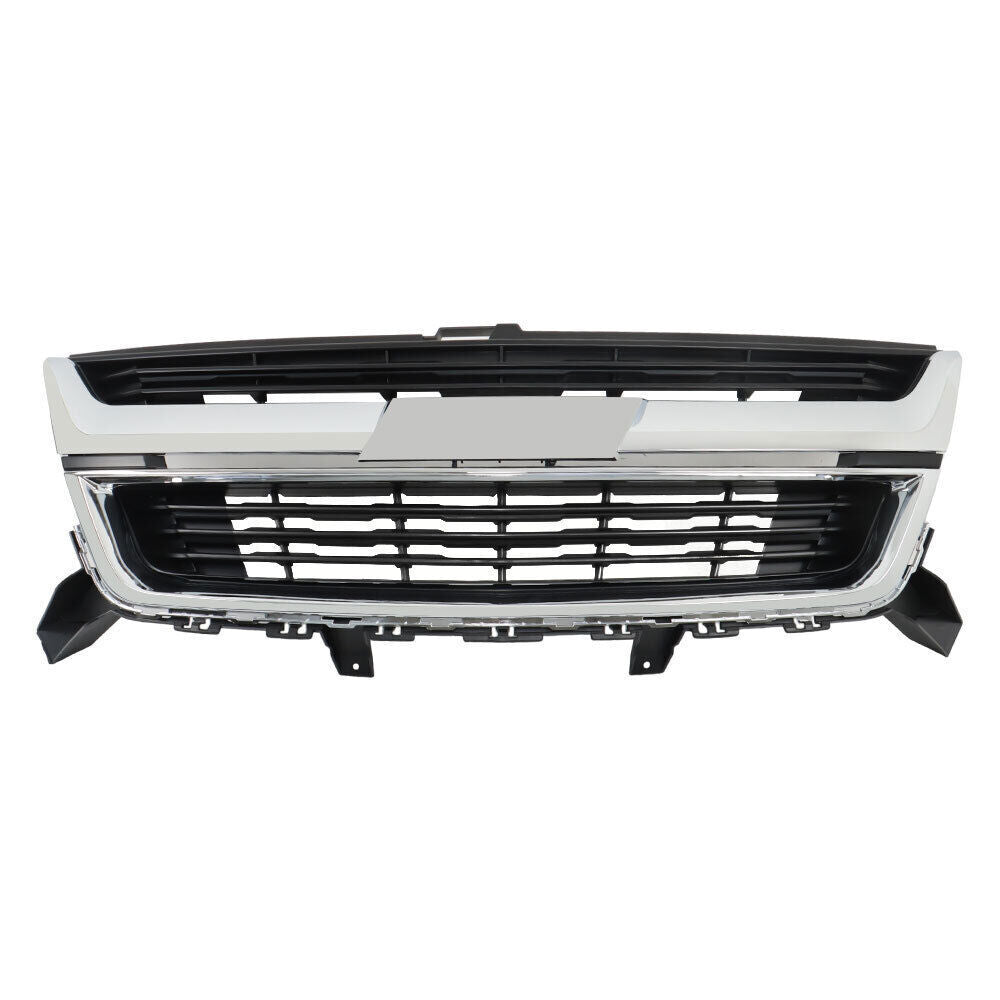 Front Upper Grille For 15-20 Chevrolet Colorado 84408363 W/Chrome Trim