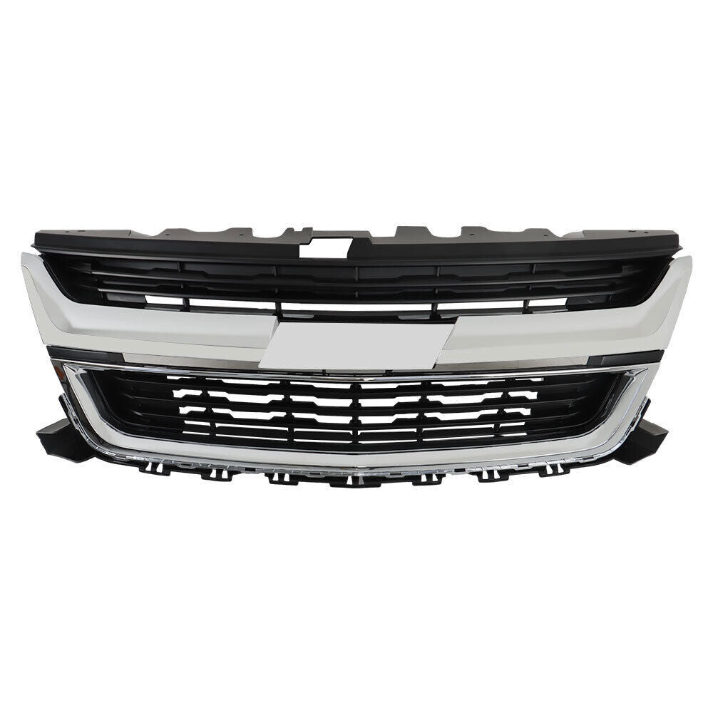 Front Upper Grille For 15-20 Chevrolet Colorado 84408363 W/Chrome Trim