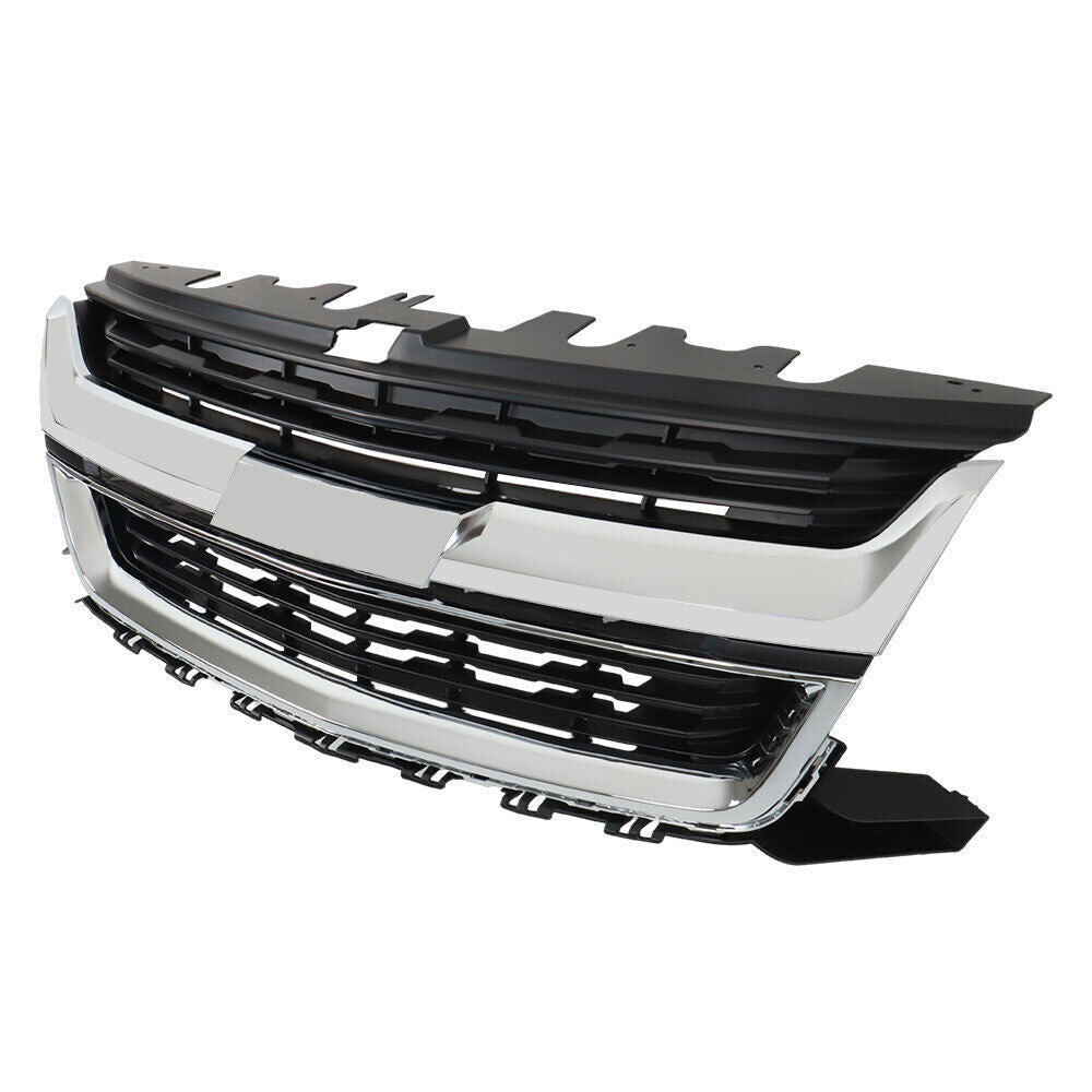 Front Upper Grille For 15-20 Chevrolet Colorado 84408363 W/Chrome Trim