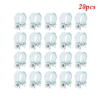 20 Pcs 3/8" Hose Clamp (14mm-16mm) Fuel Injection Gas Line Hose Clamps Clip