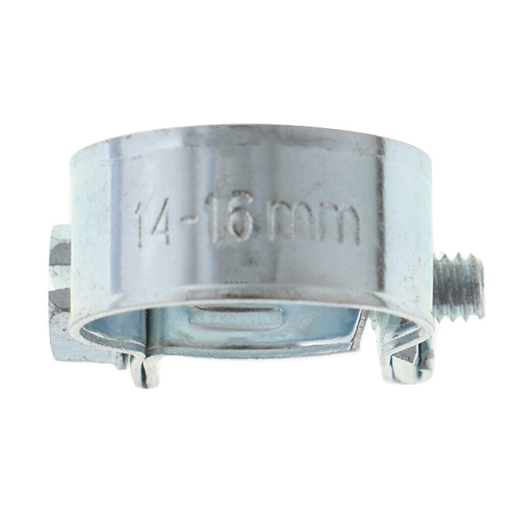 20 Pcs 3/8" Hose Clamp (14mm-16mm) Fuel Injection Gas Line Hose Clamps Clip