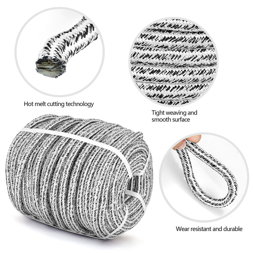 5/8" × 200' 24 Strand Braid Polyester Rope Arborist Tree Climbing Rope 16000Lbs