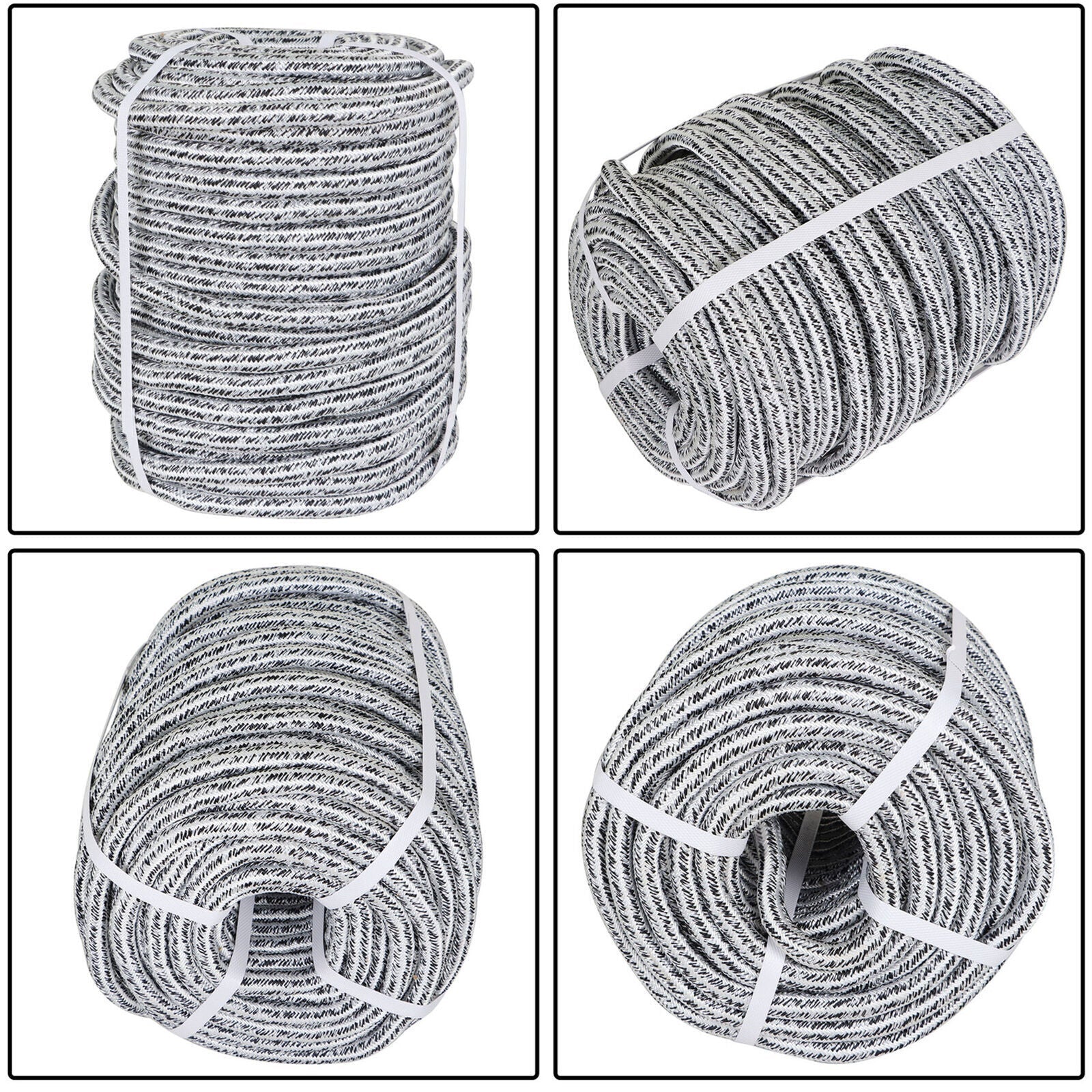 5/8" × 200' 24 Strand Braid Polyester Rope Arborist Tree Climbing Rope 16000Lbs