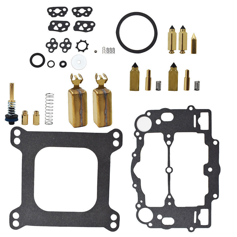 Carburetor 8M0120193 Kit For Weber Marine W-4 BBL Mercruiser 809064 W/ Floats