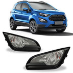 Left+Right Fog Light For 2018-2022 Ford EcoSport Front Bumper W/Lamp