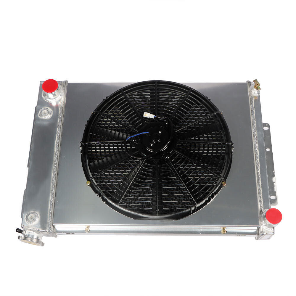 3-Row Aluminum Radiator Shroud Fan For 1967-1969 Chevy Camaro Firebird