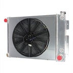 3-Row Aluminum Radiator Shroud Fan For 1967-1969 Chevy Camaro Firebird