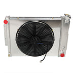 3-Row Aluminum Radiator Shroud Fan For 1967-1969 Chevy Camaro Firebird