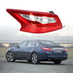Outer Driver Side Tail Light Lamp For 2016-2018 Nissan Altima Clear Red