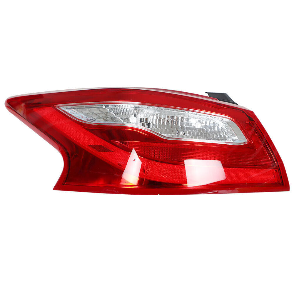 Outer Driver Side Tail Light Lamp For 2016-2018 Nissan Altima Clear Red