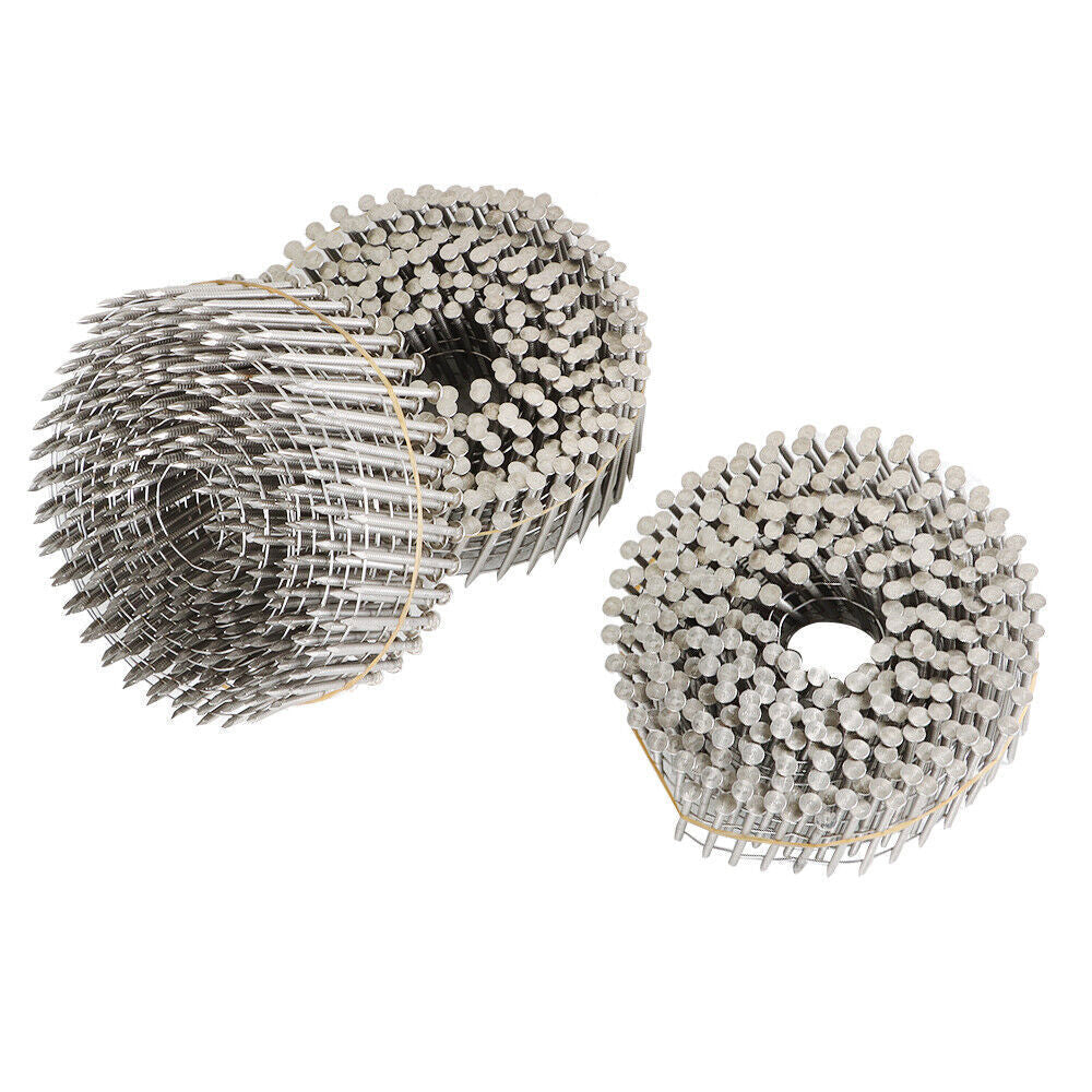 1-3/4” ×.09” Ring Shank Stainless Steel Siding Nails 3600Pcs 15 Degree Wire Coil