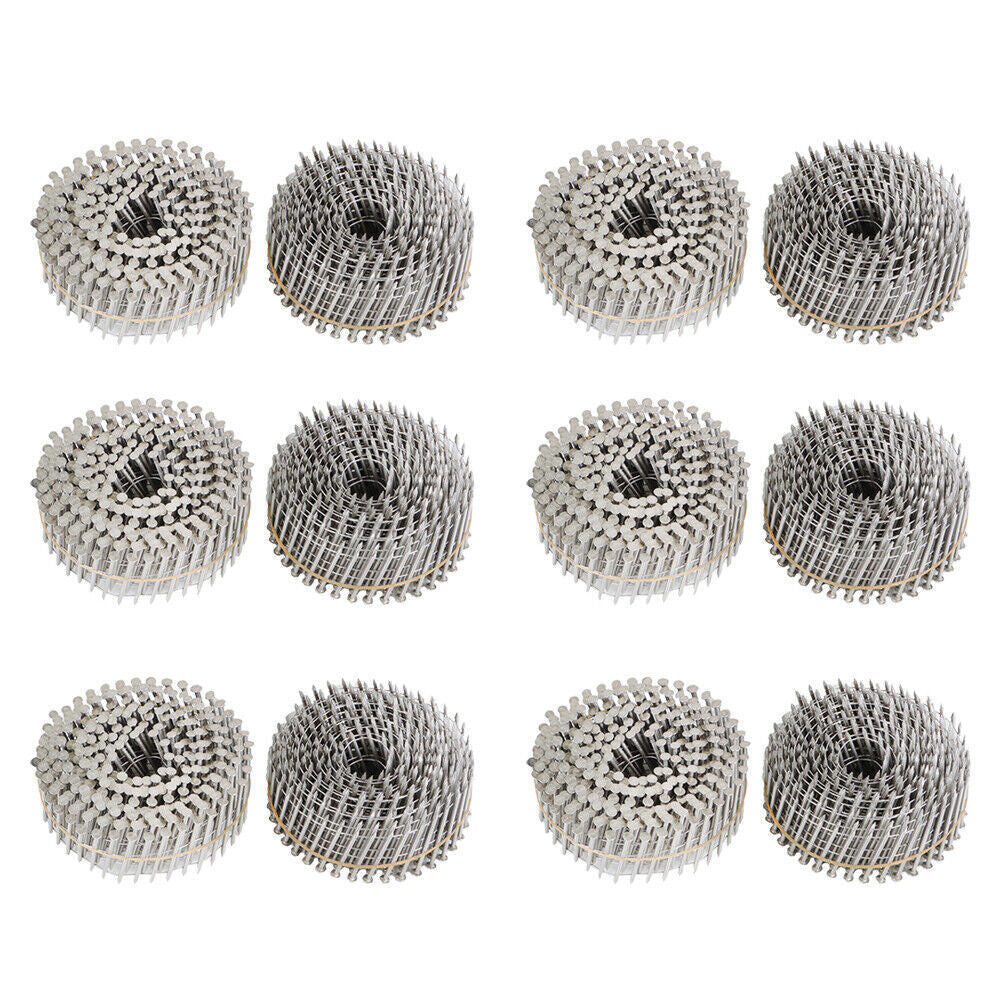 1-3/4” ×.09” Ring Shank Stainless Steel Siding Nails 3600Pcs 15 Degree Wire Coil