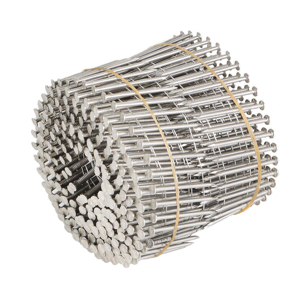 1-3/4” ×.09” Ring Shank Stainless Steel Siding Nails 3600Pcs 15 Degree Wire Coil