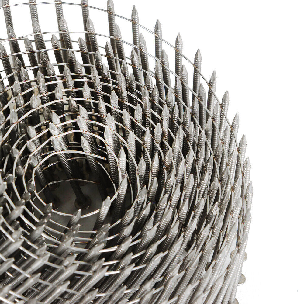 1-3/4” ×.09” Ring Shank Stainless Steel Siding Nails 3600Pcs 15 Degree Wire Coil