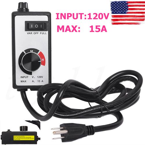 For Router Fan Variable Speed Controller Electric Motor Rheostat AC 120V US