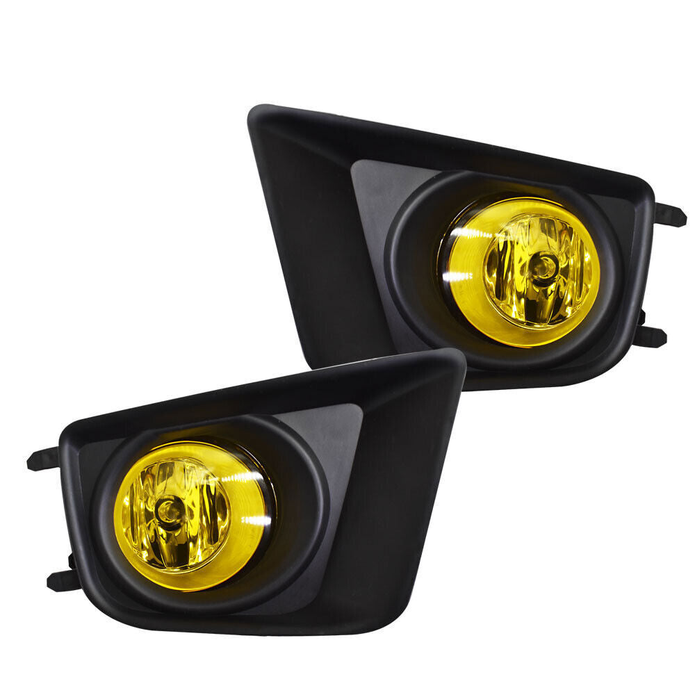 LH+RH Fog lights For 2012-2015 Toyota Tacoma Replacement Upgrade Amber