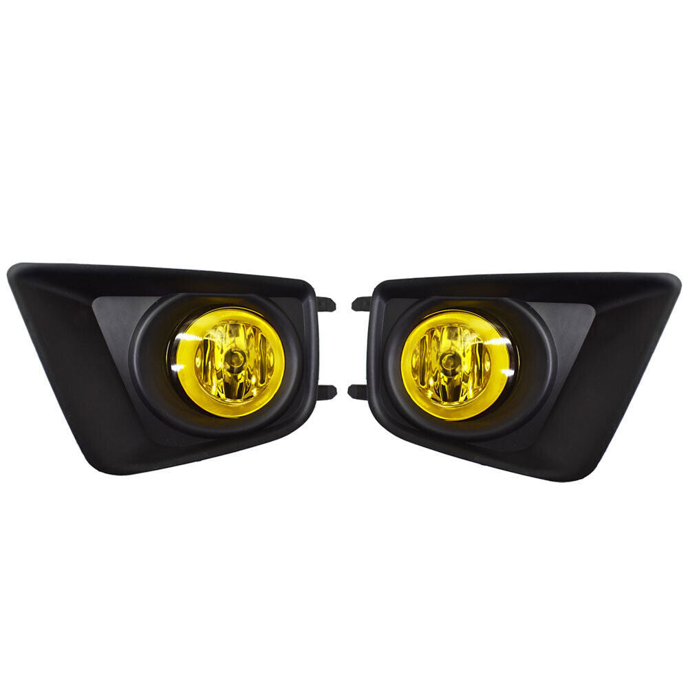 LH+RH Fog lights For 2012-2015 Toyota Tacoma Replacement Upgrade Amber
