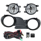 Fog Lights Driving Lamp for 2011-2017 Toyota Sienna  Switch+Bulb Clear