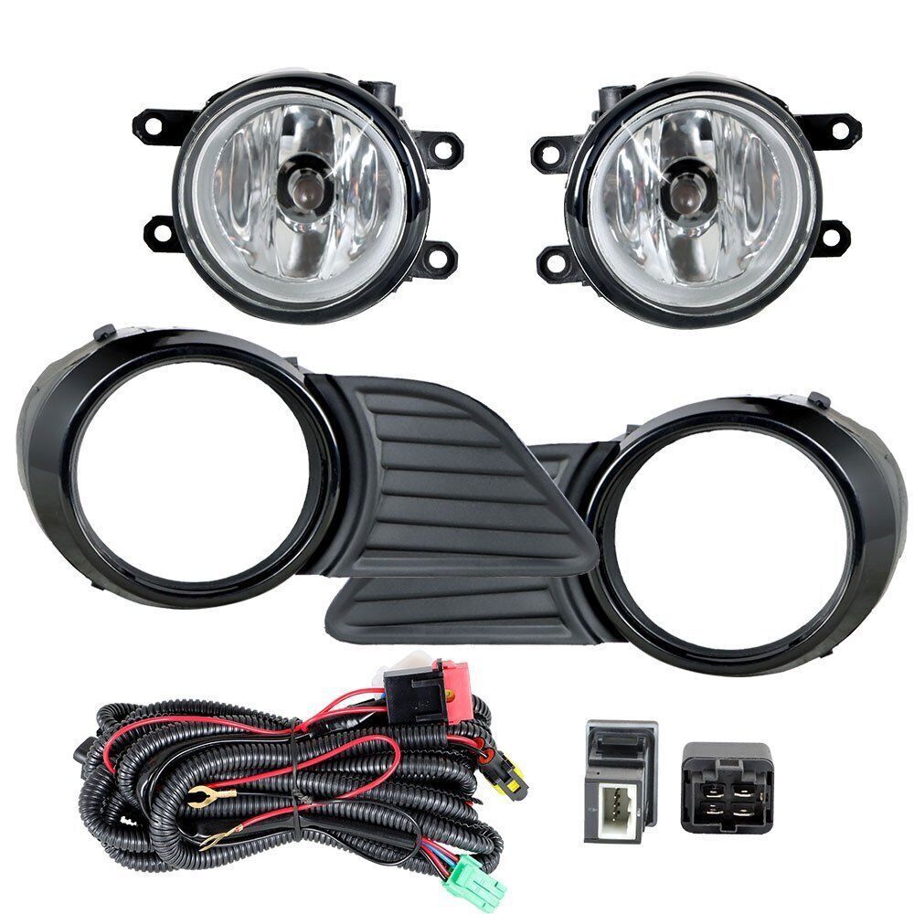 Fog Lights Driving Lamp for 2011-2017 Toyota Sienna  Switch+Bulb Clear
