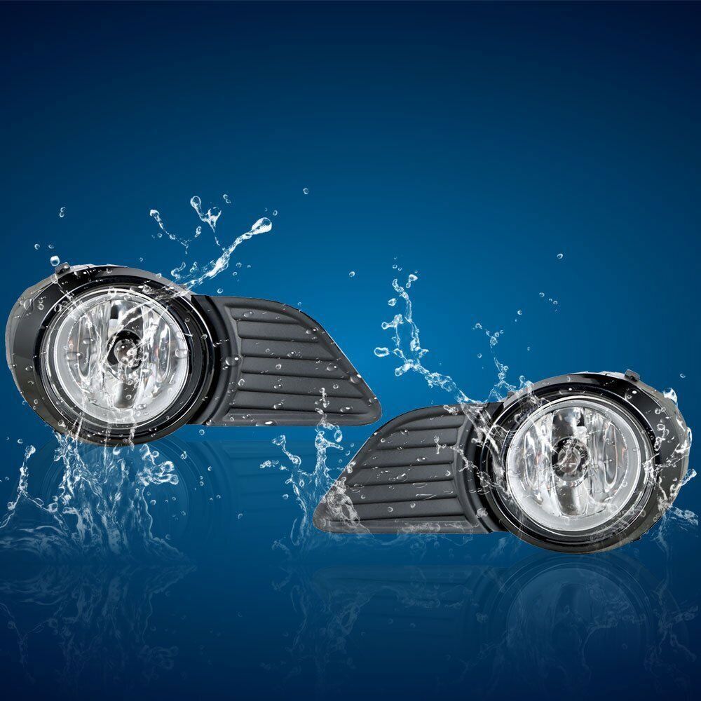 Fog Lights Driving Lamp for 2011-2017 Toyota Sienna  Switch+Bulb Clear