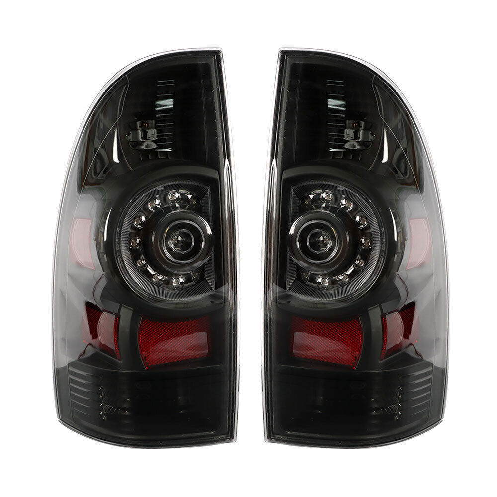 Rear Left&Right Tail Light For 2005-2015 Toyota Tacoma Black A Pair LED