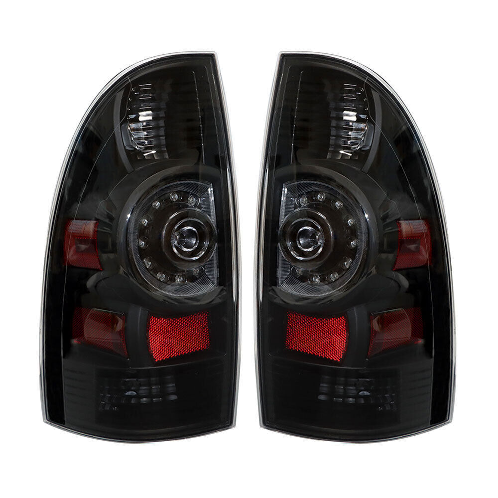 Rear Left&Right Tail Light For 2005-2015 Toyota Tacoma Black A Pair LED