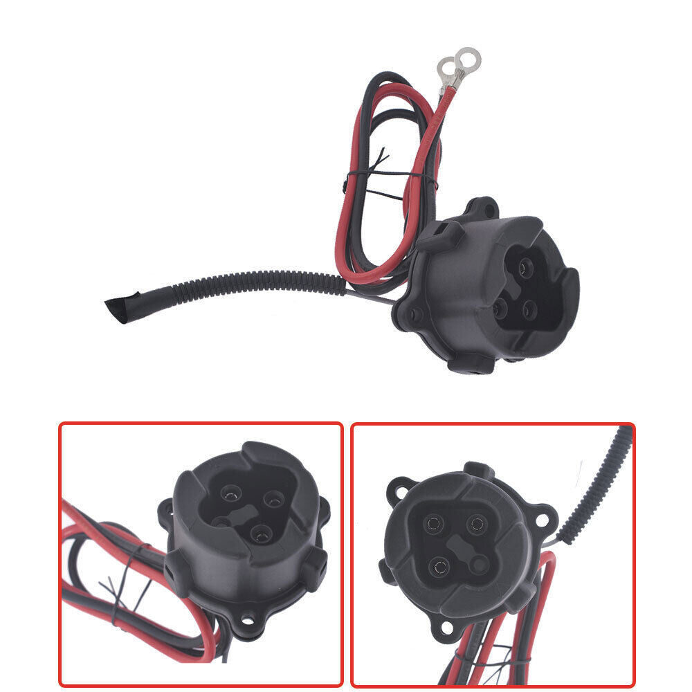 48V MAC DC Charger Plug Powerwise Receptacle for Yamaha Electric G29 2011-2017