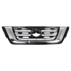 Front Bumper Upper Grilles For 2017-2020 Nissan Pathfinder Chrome Black