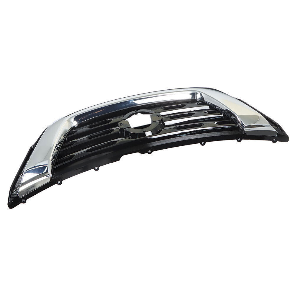 Front Bumper Upper Grilles For 2017-2020 Nissan Pathfinder Chrome Black