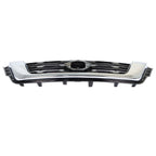 Front Bumper Upper Grilles For 2017-2020 Nissan Pathfinder Chrome Black