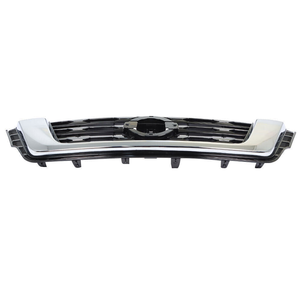 Front Bumper Upper Grilles For 2017-2020 Nissan Pathfinder Chrome Black